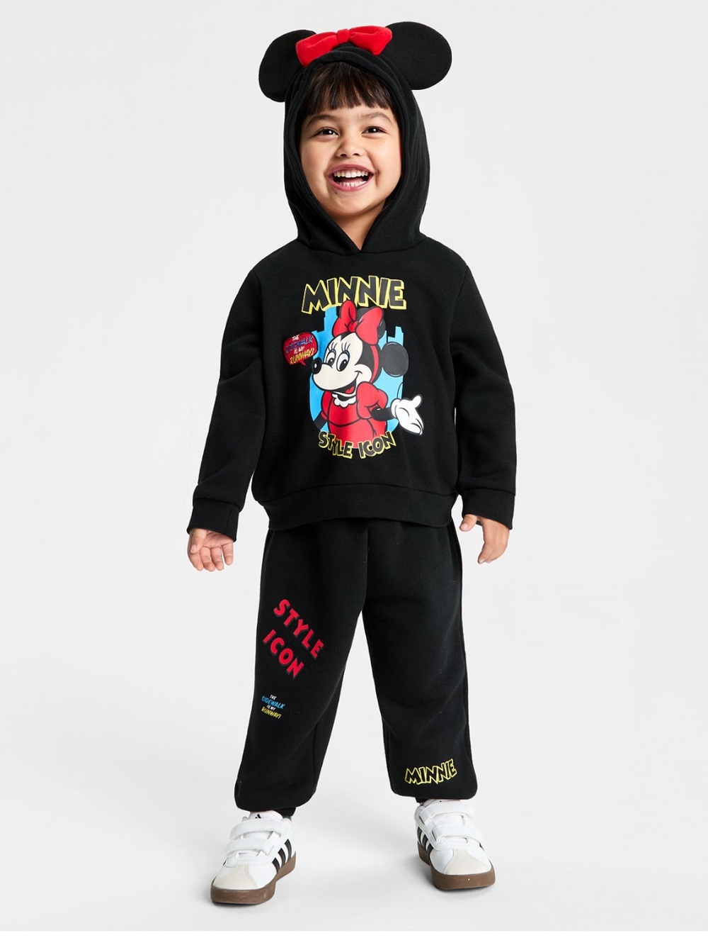 Disney | Macy's Toddler Girls Minnie Mouse Fleece Hoodie & Jogger Set-4T